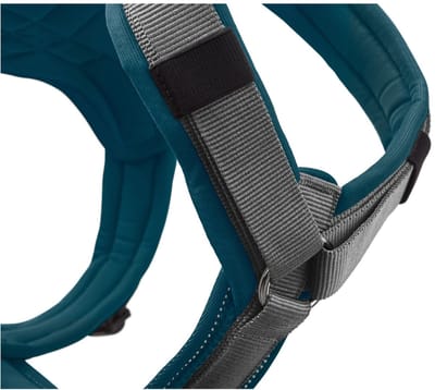 Hunter Harnas Maldon Up Petrol&Grijs - Hondentuig - 34-49 cm
