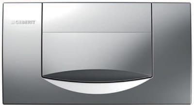 Geberit Jazzline 200F bedieningplaat - met frontbediening - voor toilet - 34x18.5cm - mat chroom