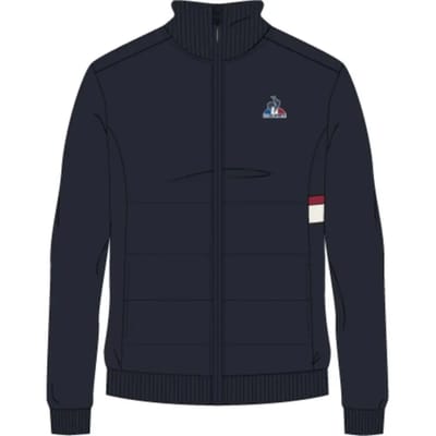 Le Coq Sportif Tri Sp Hybride N°1 Sweatshirt Met Rits Blauw L Man
