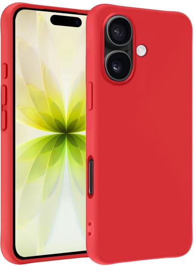 Hoesje - Geschikt voor Apple iPhone 17 - Sterk & Shockproof - Hoes Cover - Siliconen Case - Telefoonhoesjes - Rood