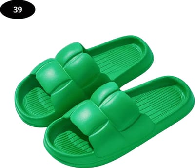 Livano Badslippers Dames - Comfortabel - Flip Flops - Sauna - Zomer - Groen - Maat 39