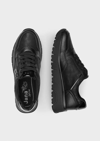 Waterafstotende sneakers - zwart - Gr. 36 van Goldner Fashion