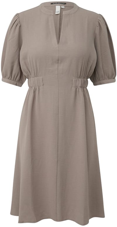 Vloeiende losse tuniek jurk met elastische taille vrouw QS