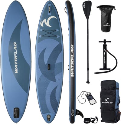 Watrflag Glide SUP Board 10'6'' Set - 320 cm - Allround Opblaasbaar Stand Up Paddle Board met peddel, pomp, rugzak + EXTRA Bag Pack 320