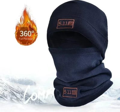 Tactische Militaire Fleecemuts en Sjaalset - Thermische Hoofdbedekking, Gezichtsmasker, Sportnekbeschermer, Warme Winteraccessoires voor Buitenactiviteiten