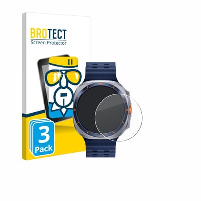 BROTECT - Glas Screenprotector voor Samsung Galaxy Watch Ultra 2025 (47 mm) - Gehard Beschermglas 9H 3 Stuks