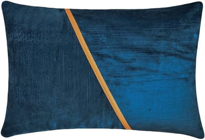 Decoratief Kussenhoes - Lendenkussenhoes - Interieur Verfraaien - 100% Handgemaakt - 30x60 cm - Blauw