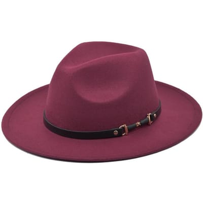 1 Pièce Mode Chapeau Fedora en Laine Homme Automne Hiver Large Bord Casquette Jazz Imitation Laine Femme Église Feutre Chapeau Britannique One Size brown