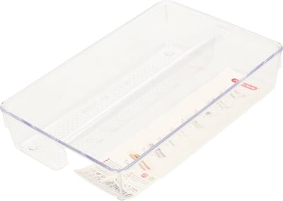 PlasticForte Lade organizer Skuff - transparant - kunststof - 23 x 15 x 5 cm - modulair - ladeverdeler
