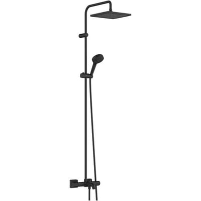 hansgrohe Vernis Shape - Showerpipe - 240mm maat - 1 straalfunctie - Mat Zwart - Met thermostaat