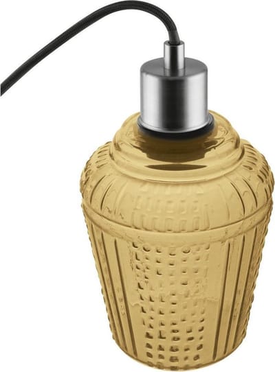 Pendelarmatuur: voor plafond, E27, Vintage 1906® Carved / 220…240 V, body materiaal: glas, IP20, 1-bundel
