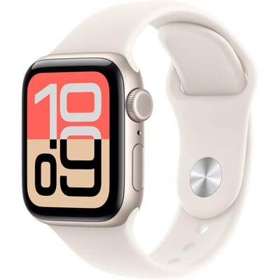 Apple Watch SE 3 - Wifi + 5G - 40mm - Starlight Aluminium Case with Starlight Sport Band - M/L