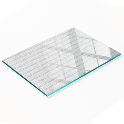 Multifunctionele decoratieve glazen wandplaat voor de keuken, baksteenmotief, 80x52 cm