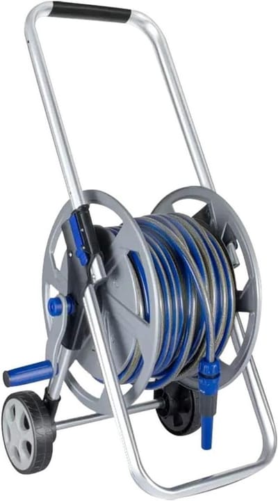 Tuinslang Trolley - Slangenwagen Wielen - Water Geven - Uitschuifbaar Handvat - 20 Meter Pijp - A