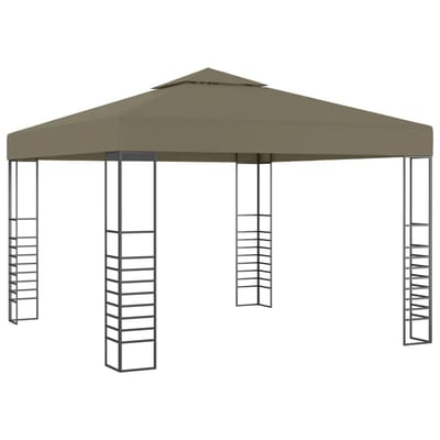vidaXL - Tuinpaviljoen - 180 - g/m² - 3x3 - m - taupe