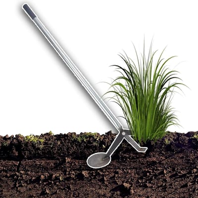 Wortelverwijderaar - Onkruidtrekker - Tuinonderhoud - Hefboomontwerp - 40 inch - Zilver