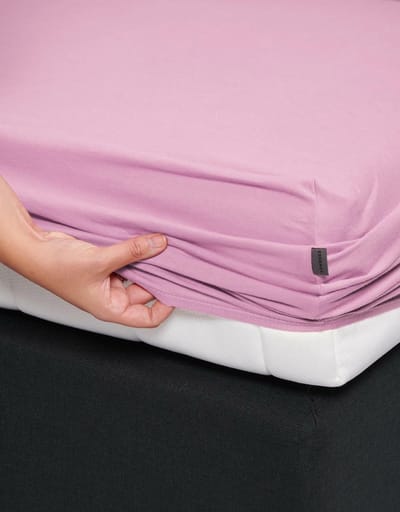 ESSENZA Mako Jersey Hoeslaken Lychee - 140/160 x 200/220 cm