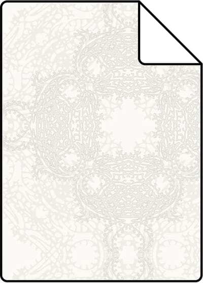 Proefstaal Origin Wallcoverings behang grafische vorm wit - 26,5 x 21 cm - 346219-S