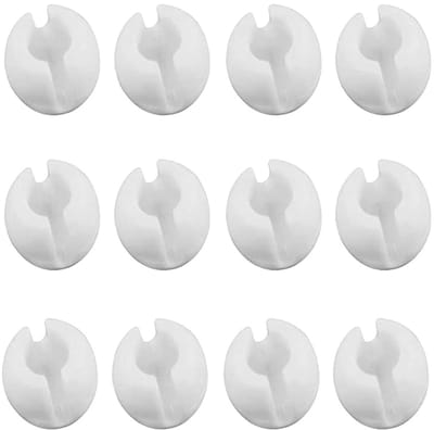 Dailygoods- Gesp - Set van 12 Kettingstopper Clips - Kralenhouder - Gordijnfixatie - Kunststof - Duurzaam en Praktisch - Gordijnclip