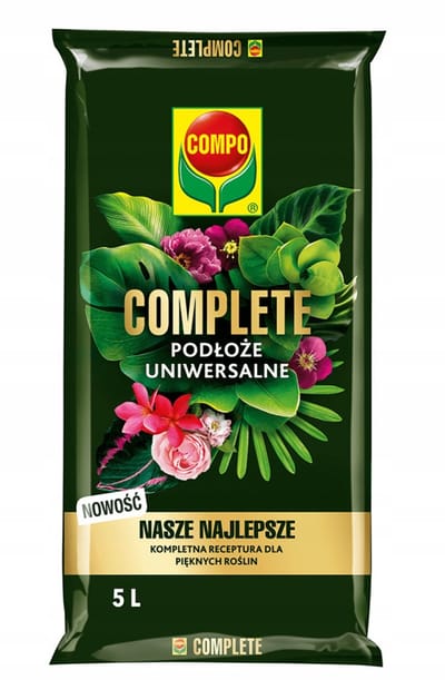 Compo Complete - Universele Potgrond met Meststof - 5 Liter - Met Perliet - Voor Kamerplanten & Tuin