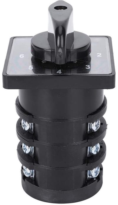 Allecto - Cam Switch - 7-Positie - 500V - 20A - Toggle Switch - Voor panel mount - Betrouwbaar en veilig - Geschikt voor diverse toepassingen