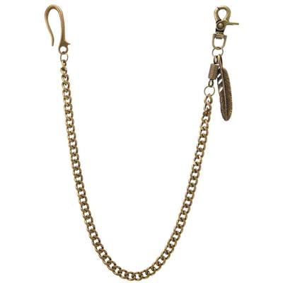 Punk Rock Stijl Vintage Brons Metaal Ketting Sleutelhanger Broekketting Tailleketting Heren Mode Accessoires brown