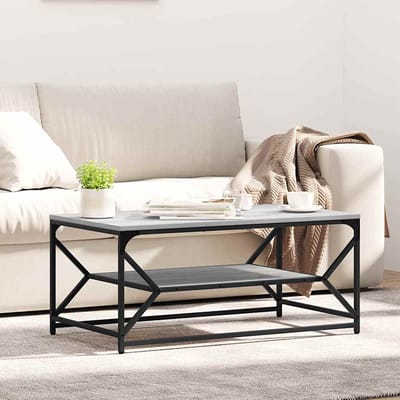 vidaXL - Salontafel - Grijs - Sonoma - 90 - x - 50 - x - 40 - cm