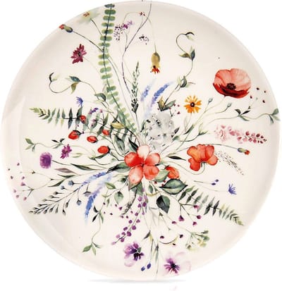 Dessertbord Porselein KLAPROZEN 20,5 cm - Taart Bordjes - Bord - Ontbijtbord - Borden