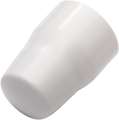 Set van 2 Witte Radiatorkleppen Push-Fit Cover Caps voor Eenvoudige Montage