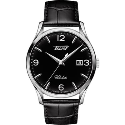 Tissot V8 Serie Quartz Uurwerk 30M Waterbestendig Horloge 40Mm Zwarte Wijzerplaat Herenhorloges T118.410.16.057.00 Black Dial black