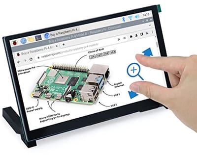 7 Inch Touchscreen Monitor voor Raspberry Pi - 800x480 TN Display, 5-Punts Capacitive Scherm, MIPI DSI Poort