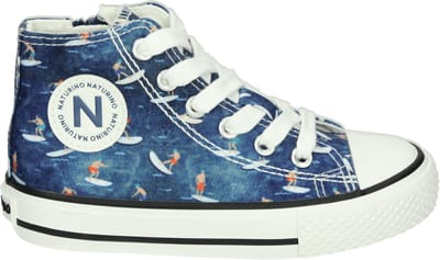 Naturino - YLFAS - Half-hoogJongensKindersneakers - Kleur: Blauw - Maat: 28