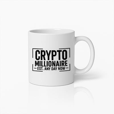 Crypto Millionaire Mok 330ml – Grappige Koffiebeker voor Bitcoin & Cryptohandelaren – Cadeau voor Investeerders