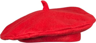 CHPN - Rode baret - Baretje - Frans hoofddeksel - Baret Frankrijk rood - Maat 59 - Universeel - Unisex - Chique pet - Verkleed accessoire