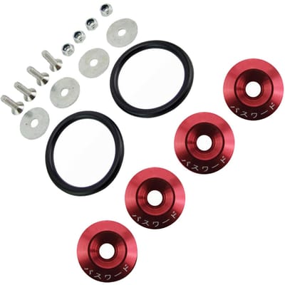 JDM Snelspanners Kit Compleet Hoge Sterkte Anodische Oxidatie Oppervlak voor Auto Rood rood