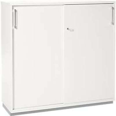 Schäfer Shop Genius schuifdeurkast TETRIS WOOD, 3 OH, B 1200 mm, hoogte incl. glijders, wit