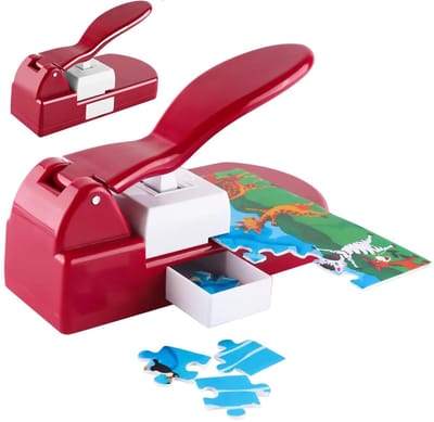 Puzzel Maker Machine, DIY Jigsaw Puzzle Maker met 10 Adhedive Schuimen, 8x4x5 inch Cutter Machine voor Gepersonaliseerde Puzzel Aangepaste Maken Tool Maak een Van Een Foto