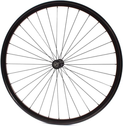 Voorwiel Fixie - 700c Wiel - Stadsfiets - Dubbelwandige Velg - 28 Inch - Zwart