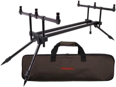 Rod Pod - Hengelssteun - Stabiliteit Vissen - Volledig Verstelbaar - 70-125cm Lengte - Zwart