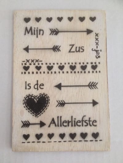 Postkaart Mijn allerliefste zus