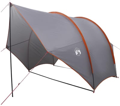 vidaXL Tailgate Luifel Waterdicht 405 x 280 x 220 cm Grijs en Oranje
