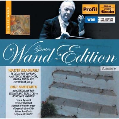 CD BRAUNFELS, HINDEMITH; GUN WALL - Te Deum/Konzertmusik PH06002 Europa Muziek Overig Gebruikt
