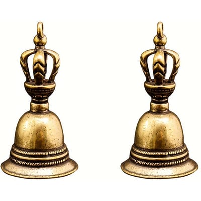1 cloche à vent artisanale en laiton moulé sous pression: Un cadeau commémoratif créatif pour la décoration de votre jardin ou terrasse 2pcs