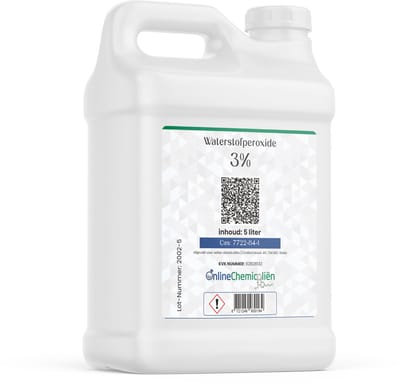 Online chemicalien – Waterstofperoxide – 3% – 5 Liter – Zuurstofwater – Ontsmetten en Huishoudelijk
