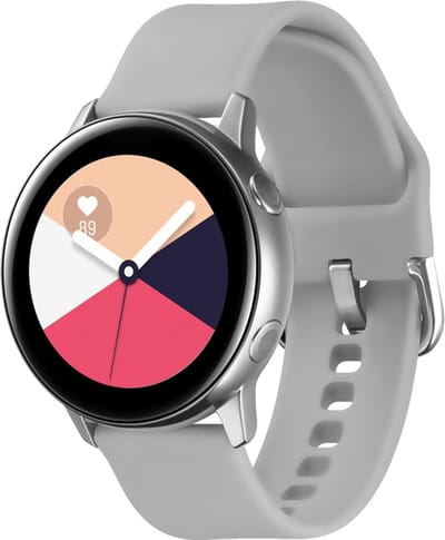 Bandje geschikt voor Samsung Galaxy Watch 40/41/42/44/45/46MM - Geschikt voor Samsung Galaxy Watch 1/2/3/4/5/6/7/Classic Watch 4/Watch 5 Pro/Watch 6 Classic/Watch Active/Watch Active 2 - Maat S - Horlogebandje - Siliconen - Grijs