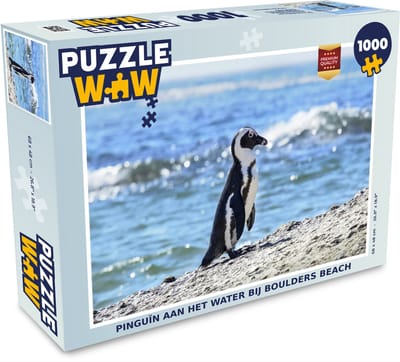Puzzel Pinguïn aan het water bij Boulders Beach - Legpuzzel - Puzzel 1000 stukjes volwassenen