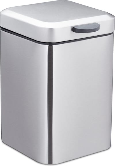 badkamer prullenbak - 3 liter - softclose - rvs - keuken - hangend - zilver