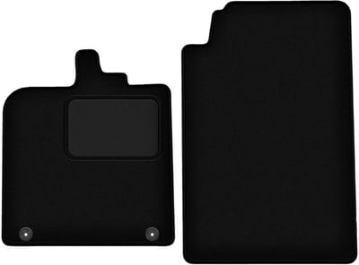 Zwarte velours vloermatten voor: Smart ForTwo II hatchback (2007-2014)