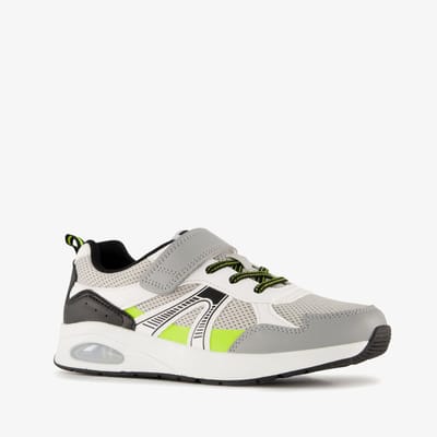 Blue Box jongens sneakers met airzool grijs groen - Maat 30