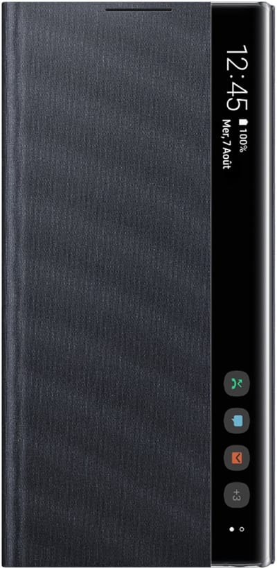 Samsung LED Clear View Hoesje - Samsung Galaxy Note 10 - Zwart